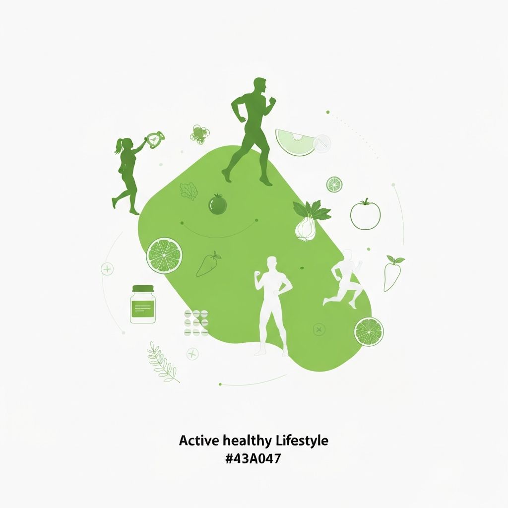 Ilustrasi gaya hidup aktif dan sehat